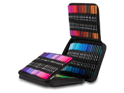 COLOURBOOK DUO BRUSH  - Valigetta 120 Pennarelli Professionali Con Doppia Punta