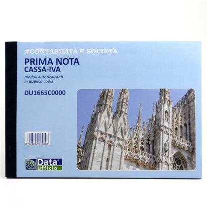 BLOCCO PRIMA NOTA CASSA-IVA 1665C - Duplice Copia Formato A5