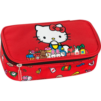 HELLO KITTY - Astuccio ovale Hello kitty Rosso