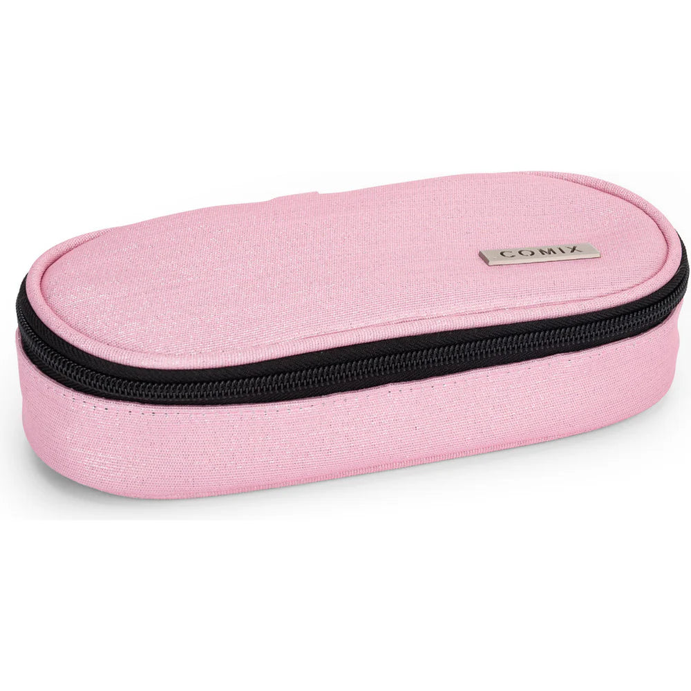 COMIX - Astuccio Ovale Lurex Rosa