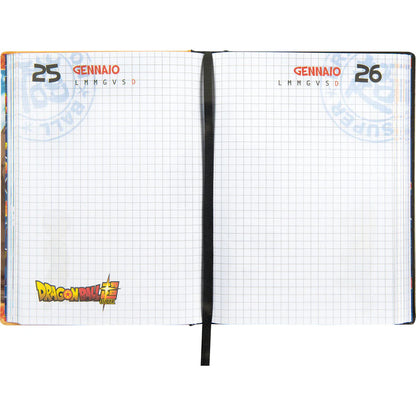 DRAGON BALL - Diario 12 Mesi 2025/2026 Nero