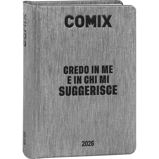 COMIX - Diario 16 Mesi 2025/26 Grigio Metallico