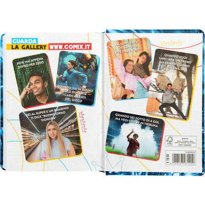 COMIX - Diario 16 Mesi 2025/26 Nero/Blu