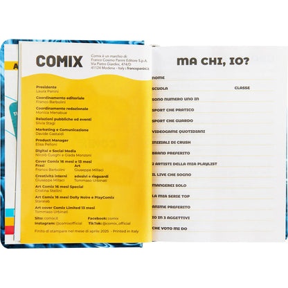 COMIX - Diario 16 Mesi 2025/26 Nero/Blu