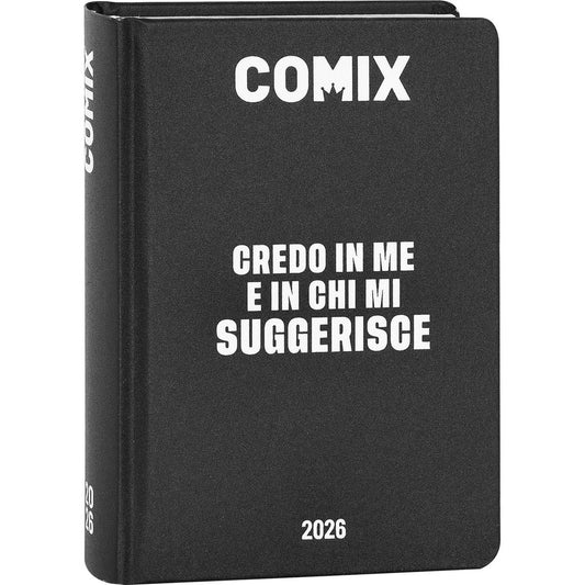 COMIX - Diario 16 Mesi 2025/26 Nero/Bianco