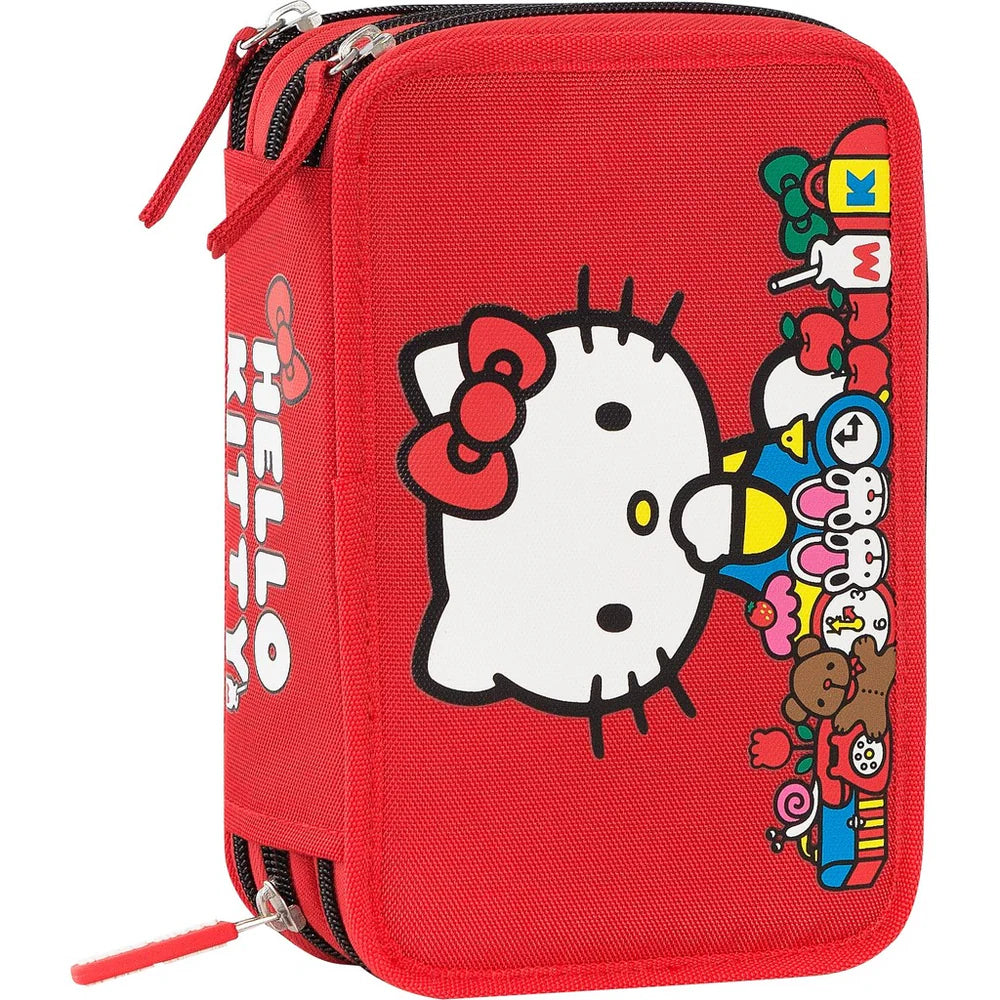 HELLO KITTY - Astuccio 3 zip
