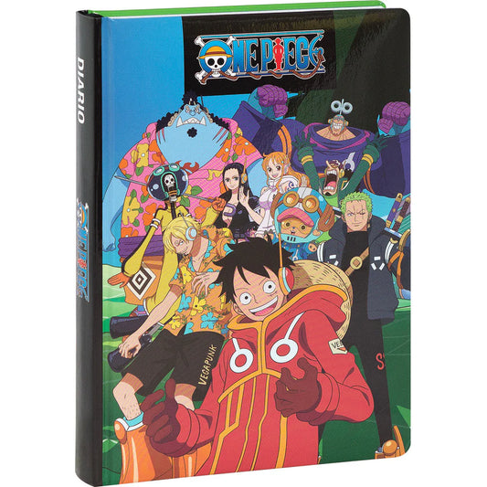 ONE PIECE - Diario 12 Mesi 2025/2026 Verde