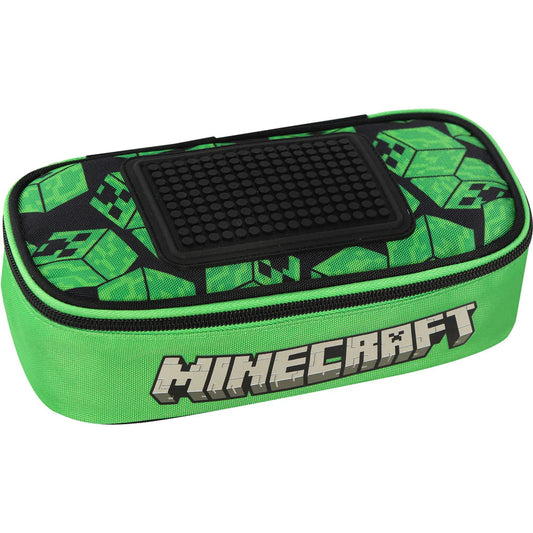MINECRAFT - Astuccio ovale Verde/Nero