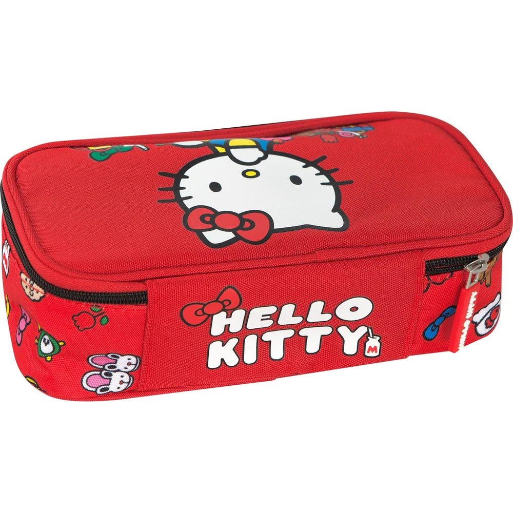 HELLO KITTY - Astuccio ovale Hello kitty Rosso