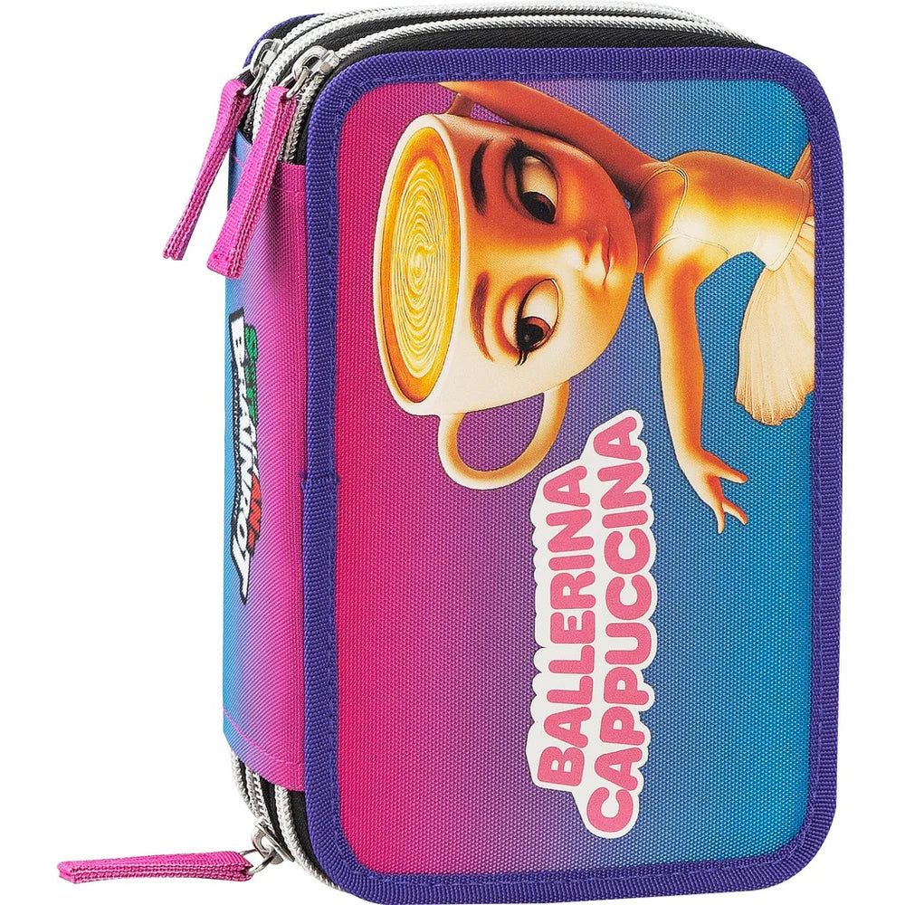 BRAINROT - Astuccio 3 Zip Ballerina Cappuccina