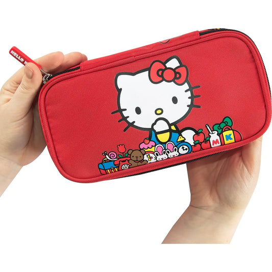 HELLO KITTY - Astuccio ovale Hello kitty Rosso