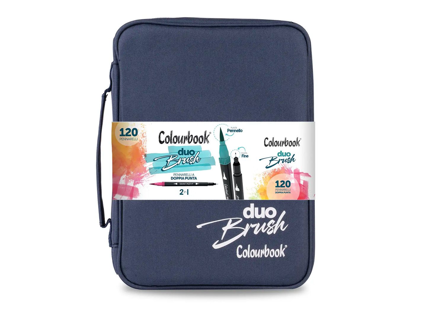 COLOURBOOK DUO BRUSH  - Valigetta 120 Pennarelli Professionali Con Doppia Punta