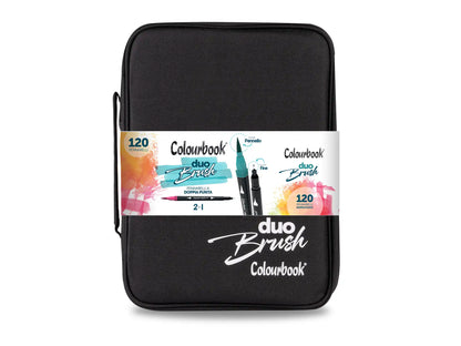 COLOURBOOK DUO BRUSH  - Valigetta 120 Pennarelli Professionali Con Doppia Punta