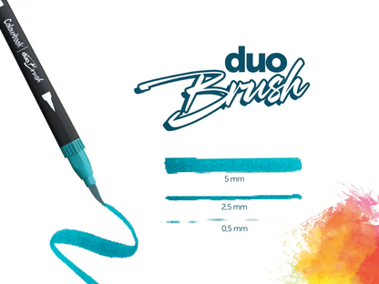 COLOURBOOK DUO BRUSH  - Valigetta 120 Pennarelli Professionali Con Doppia Punta