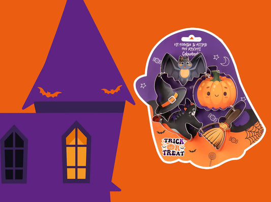 COLOURBOOK - Kit Formine Per Biscotti Halloween