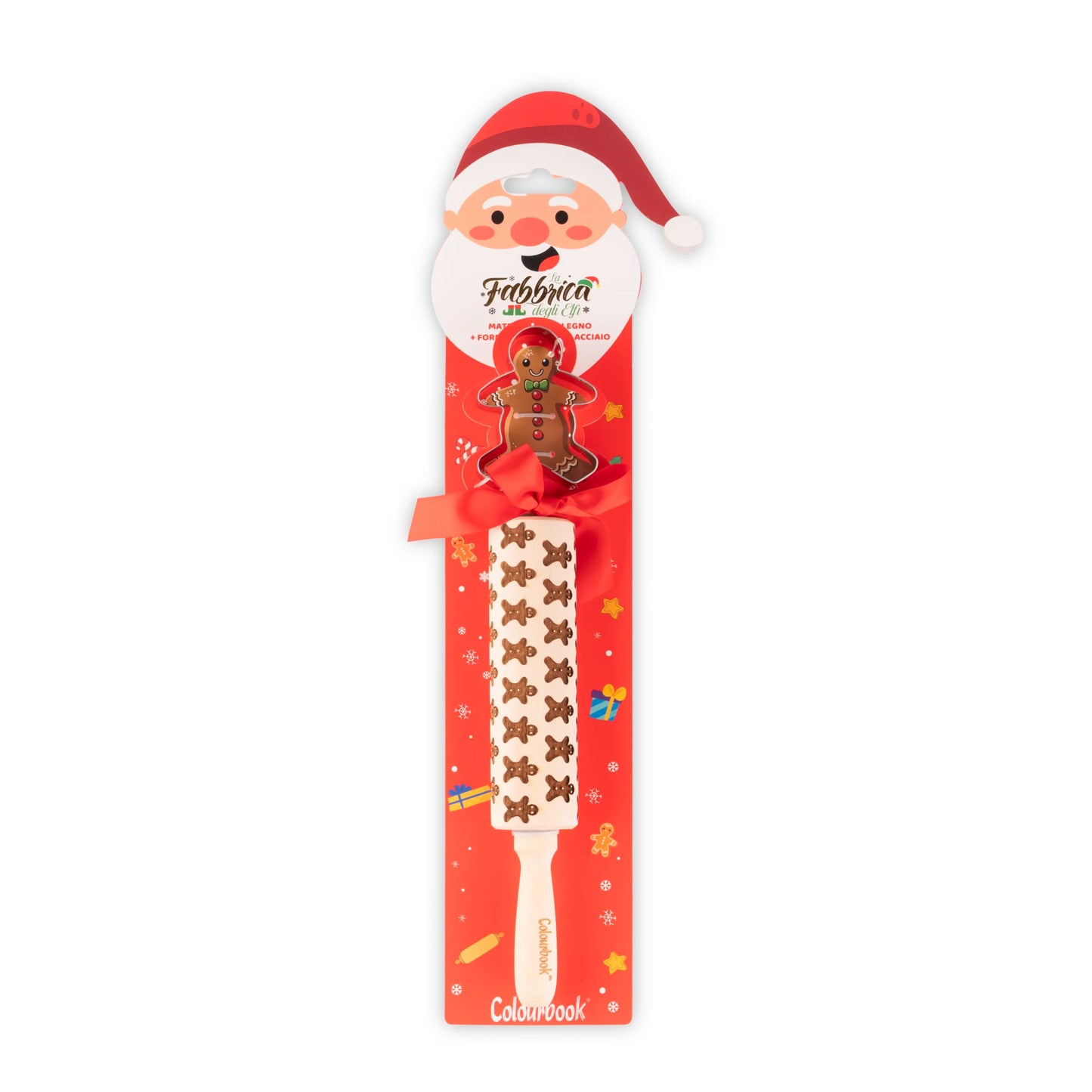 COLOURBOOK - Matterello Decorativo Per Biscotti di Natale