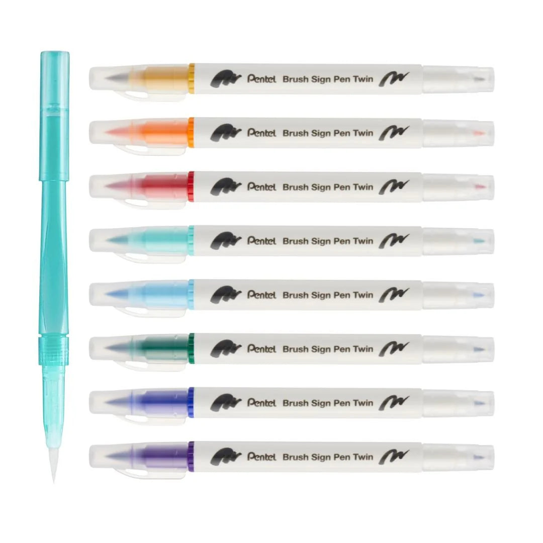 PENTEL - Brush Sign Pen Twin Expressive Set Paesaggio