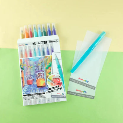 PENTEL - Brush Sign Pen Twin Expressive Set Paesaggio