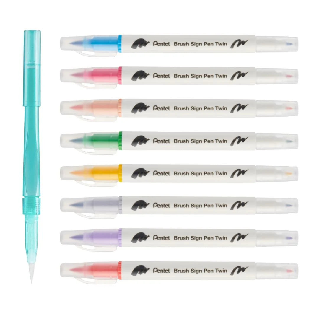 PENTEL - Brush Sign Pen Twin Expressive Set Manga