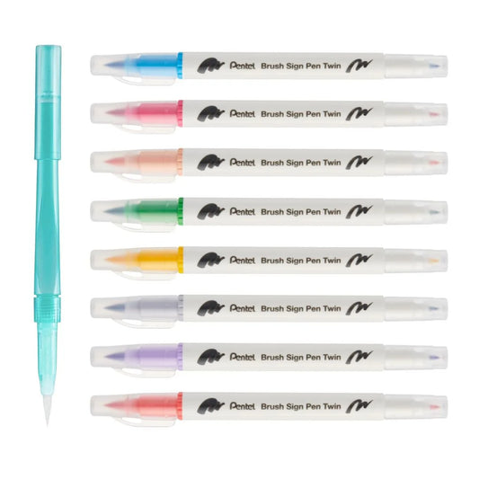 PENTEL - Brush Sign Pen Twin Expressive Set Manga