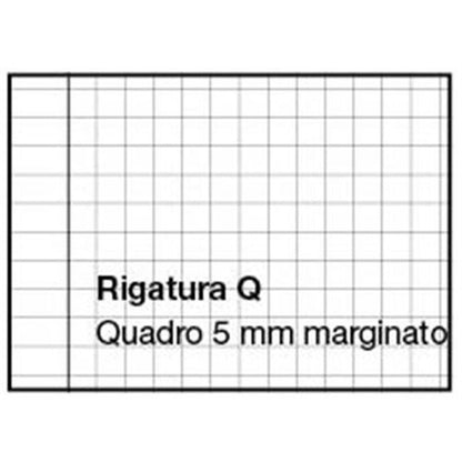 QUADERNONE MONOCOLORE 80gr - Confezione Da 10pz Quadrettini Con Margine