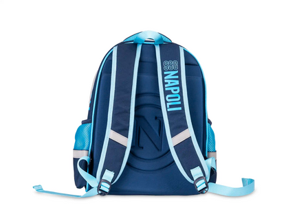 COLOURBOOK - Zaino Scuola SSC Napoli Blu Con Borraccia Omaggio