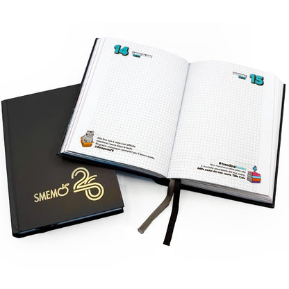 SMEMO - Diario 2025/26 16 Mesi Classic Nero